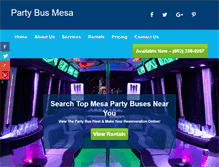 Tablet Screenshot of partybusmesa.net
